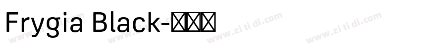 Frygia Black字体转换